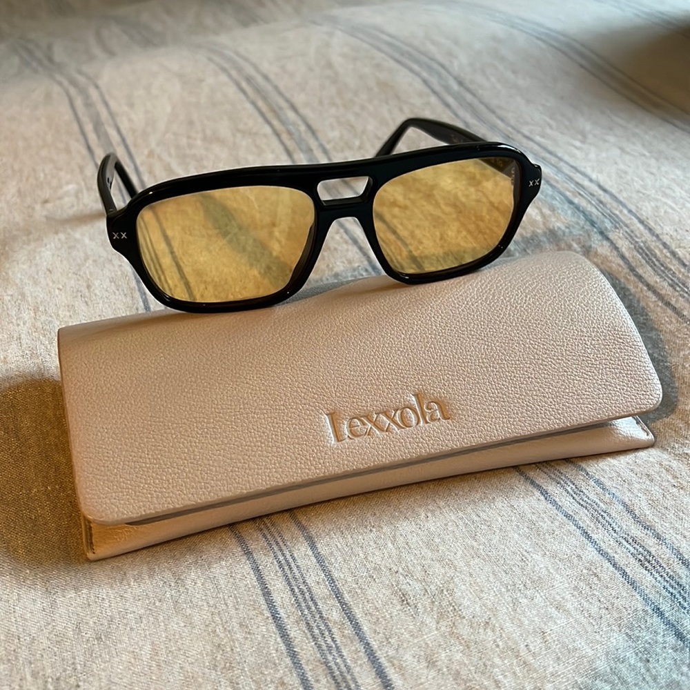 Lexxola Damien Black Frame Sunglasses